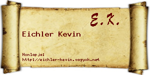 Eichler Kevin névjegykártya